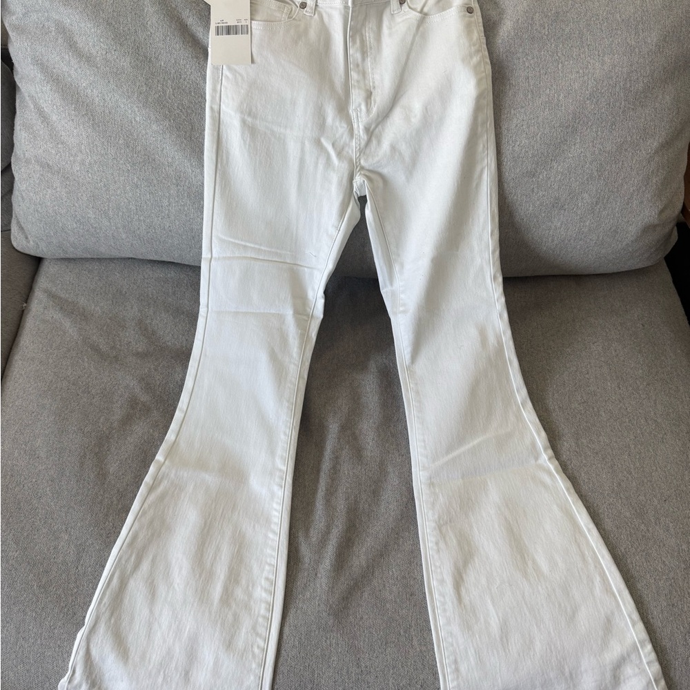 White Flared Jeans